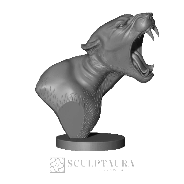 3D Bust of a lioness Picture 1