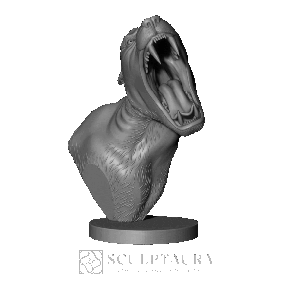 3D Bust of a lioness Picture 2