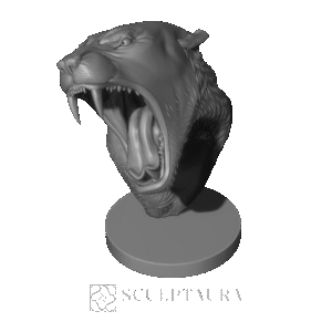 3D Bust of a Lioness - 1764637 - TS