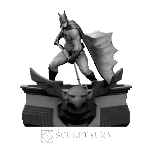 Batman With an art Deco Pedestal - 3662421 - CG Traders – TS