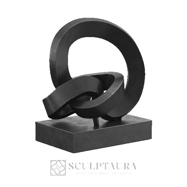 Cast Metal Abstract Sculpture Picture 1