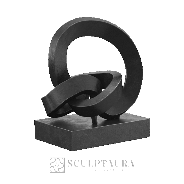 Cast Metal Abstract Sculpture Picture 3