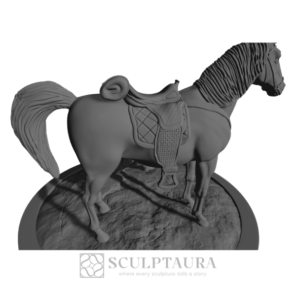 Cowboy with Horse - Picture 4