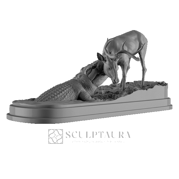 Crocodile Attack Deer - Picture 2