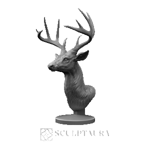 Deer Head Sculpture - 1450066 – TS