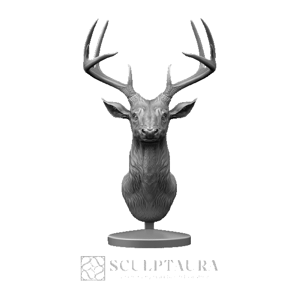 Deer Head Sculpture - Picture 2