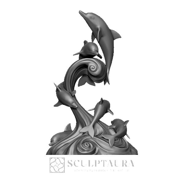 Doplphines leaping from Water - Picture 1