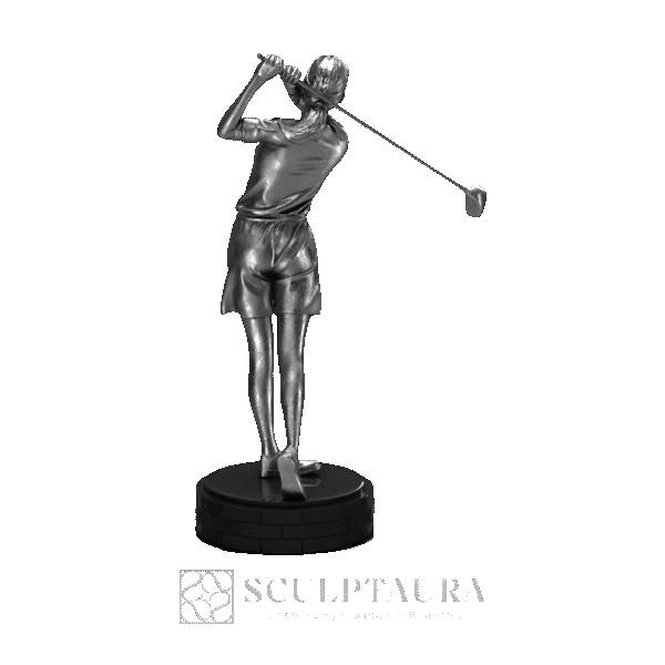 Female Golfer Sculpture - Picture 3