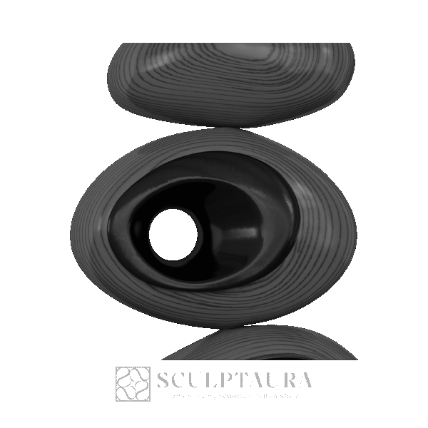 Floating Rock Decor Sculpture Red - Picture 4