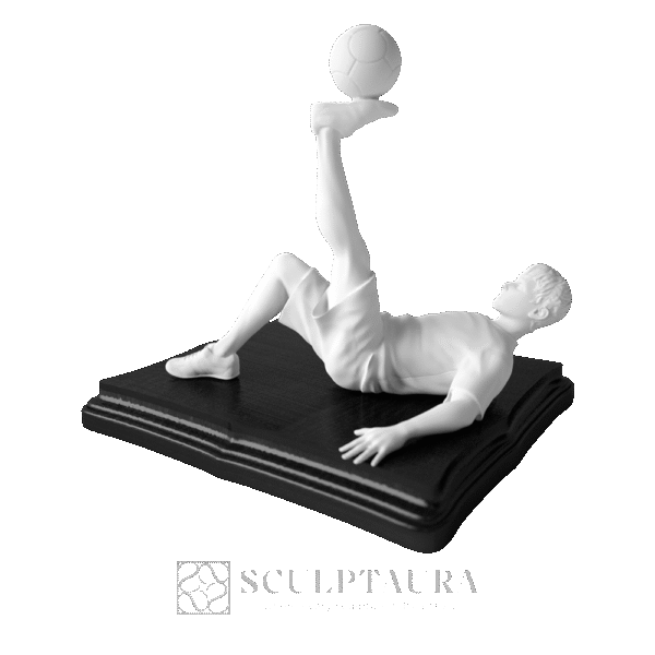 Freestyle Football Soccer Foot Stall Statue Trophy - Picture 1