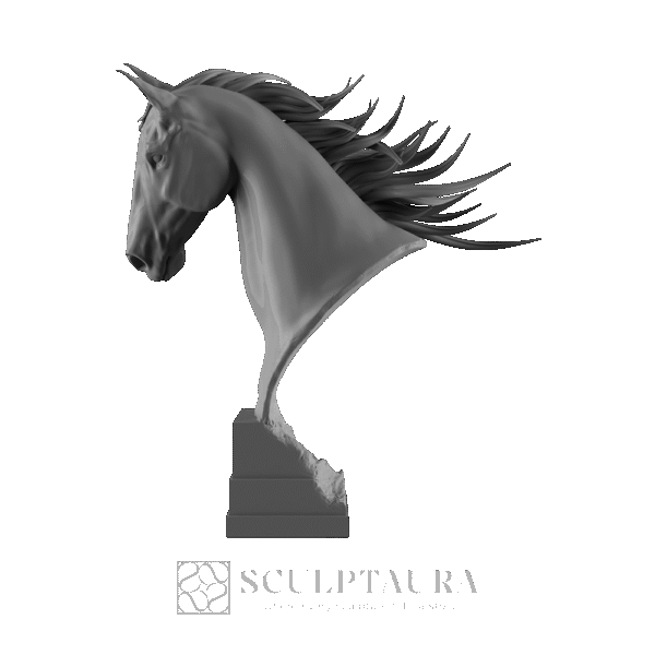 Horse Head Statue - Picture 1