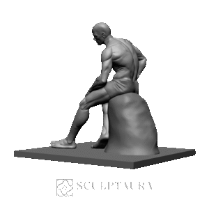 Male Sitting Portrait Sculpture - 2249795 – TS
