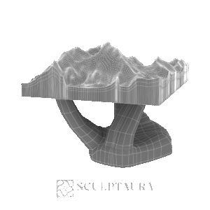 Miniature Everest Mountain on Sculptural Stand - 2371569 – TS