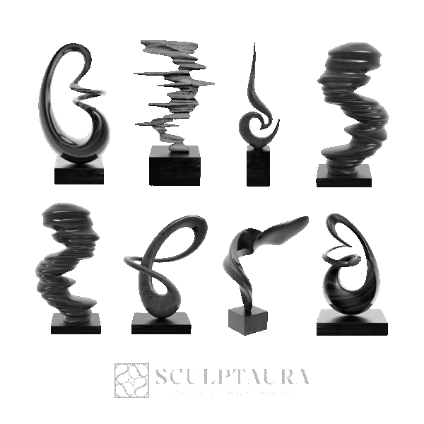Modern Abstract Sculpture Decoration - Picture 2