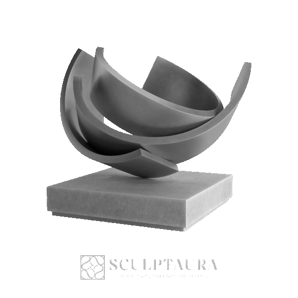 Modern Decorative Abstract Copper Art Sculpture - Picture 1