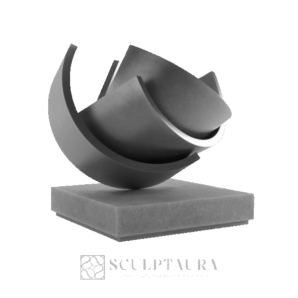 Modern Decorative Abstract Copper Art Sculpture - Picture 3