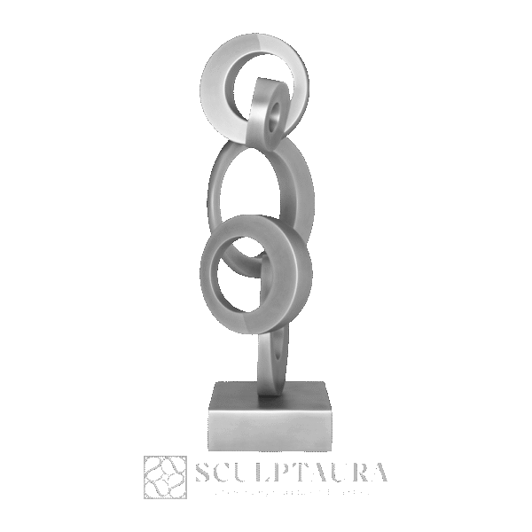 Modern Decorative Abstract Copper Art Sculpture - Picture 3