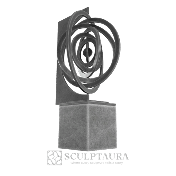 Modern Decorative Abstract Metal Art Sculpture - Picture 4