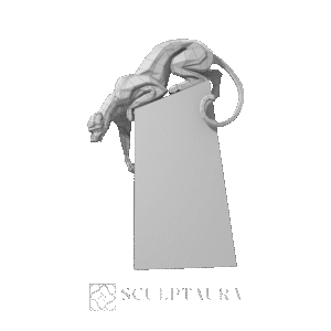 Sculpture Coguar Art Deco - 1307251 – TS