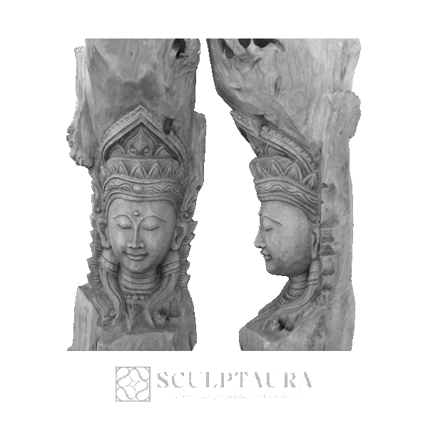 Tree Carved statue - Picture 4