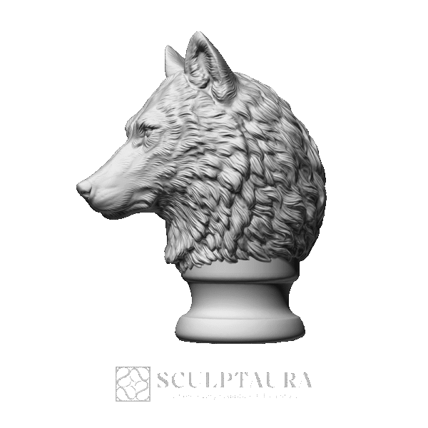 Wolf Head Statue - Picture 1